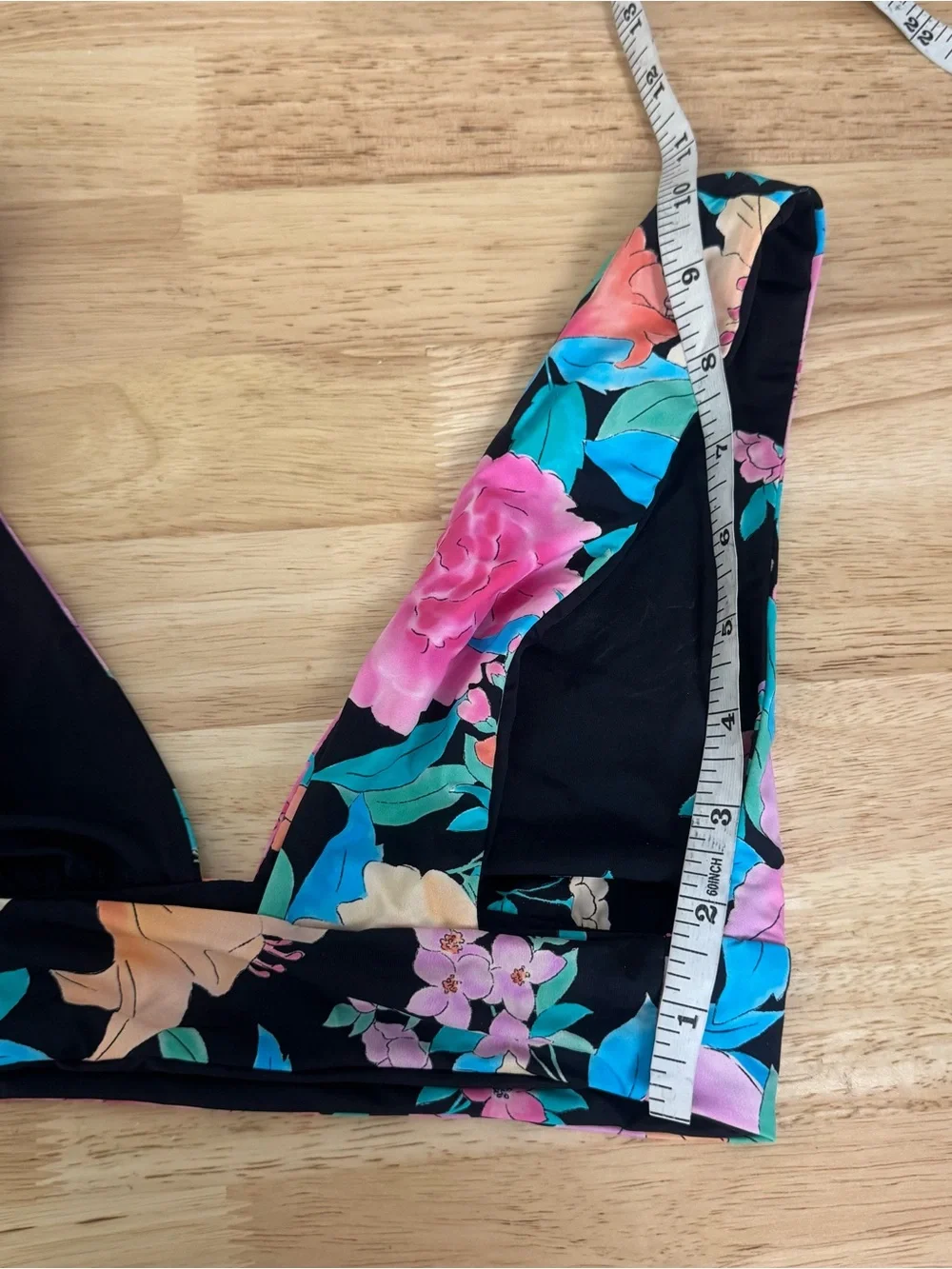 Billabong Tropical Floral Deep Cut Bikini‎ Top